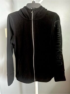 Calvin Klein Performance Black Athletic Hoodie with Subtle Branding